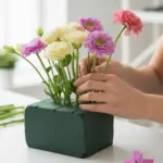 bloemschikken met bio steekschuim